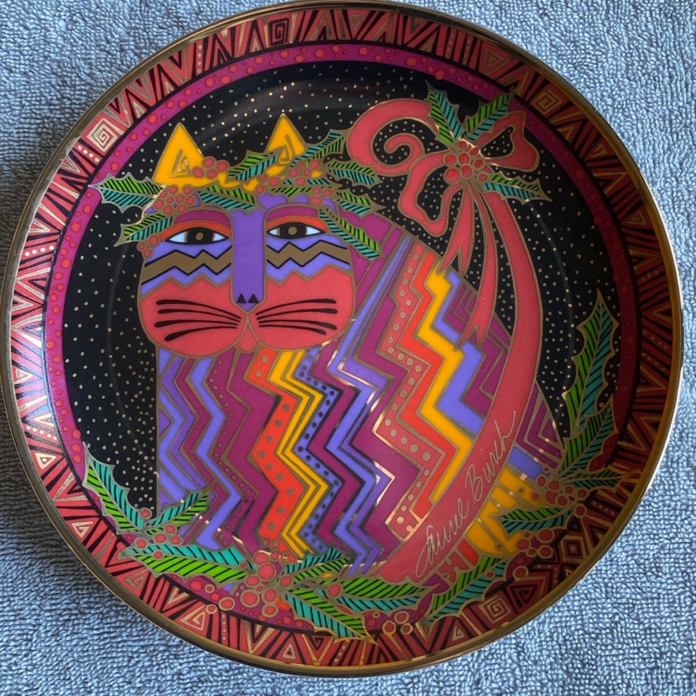 Christmas 'Festive Felines' LAUREL BURCH 1994 Limited Edition Porcelain